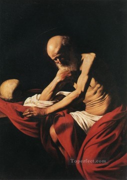 Caravaggio Painting - San Jerónimo1 Caravaggio